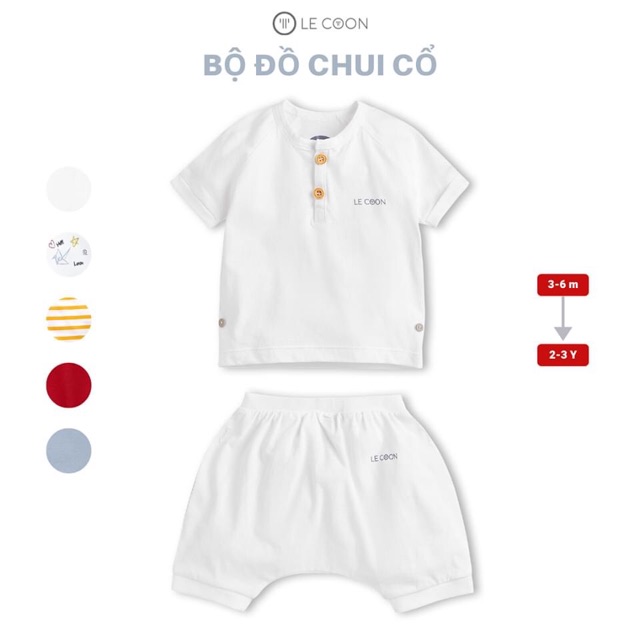 LE COON | Bộ Đồ Chui Cổ 3 tháng-3 tuổi [ babyboo]