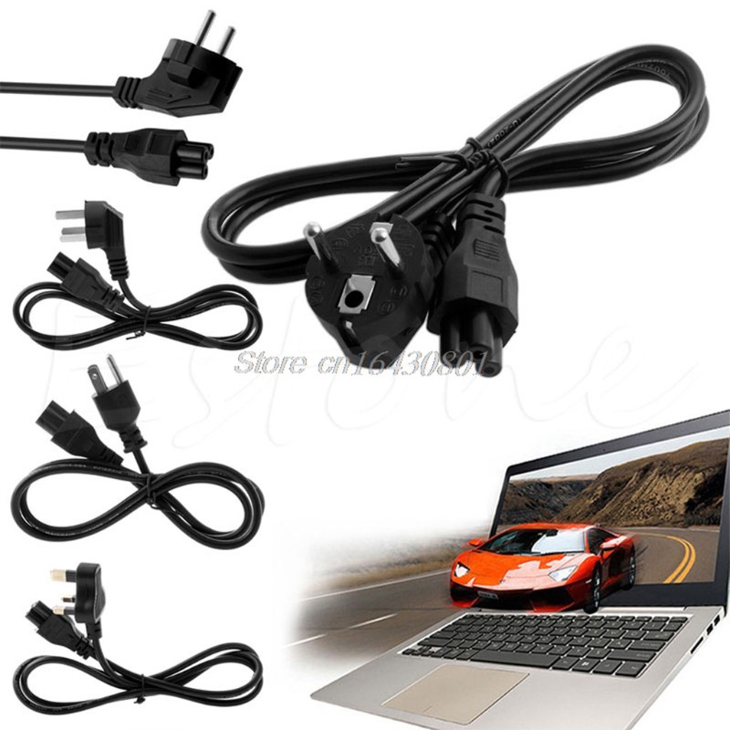 Dây cáp nguồn 3 chốt US/UK/EU/AU cho laptop Dell/Lenovo