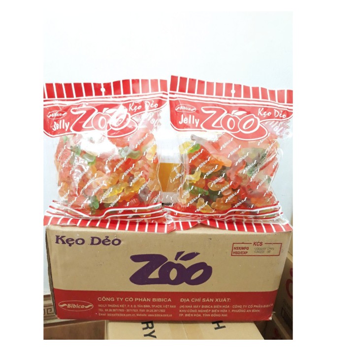 Kẹo Dẻo Zoo Jelly Bibica Áo Dầu Gói 500g