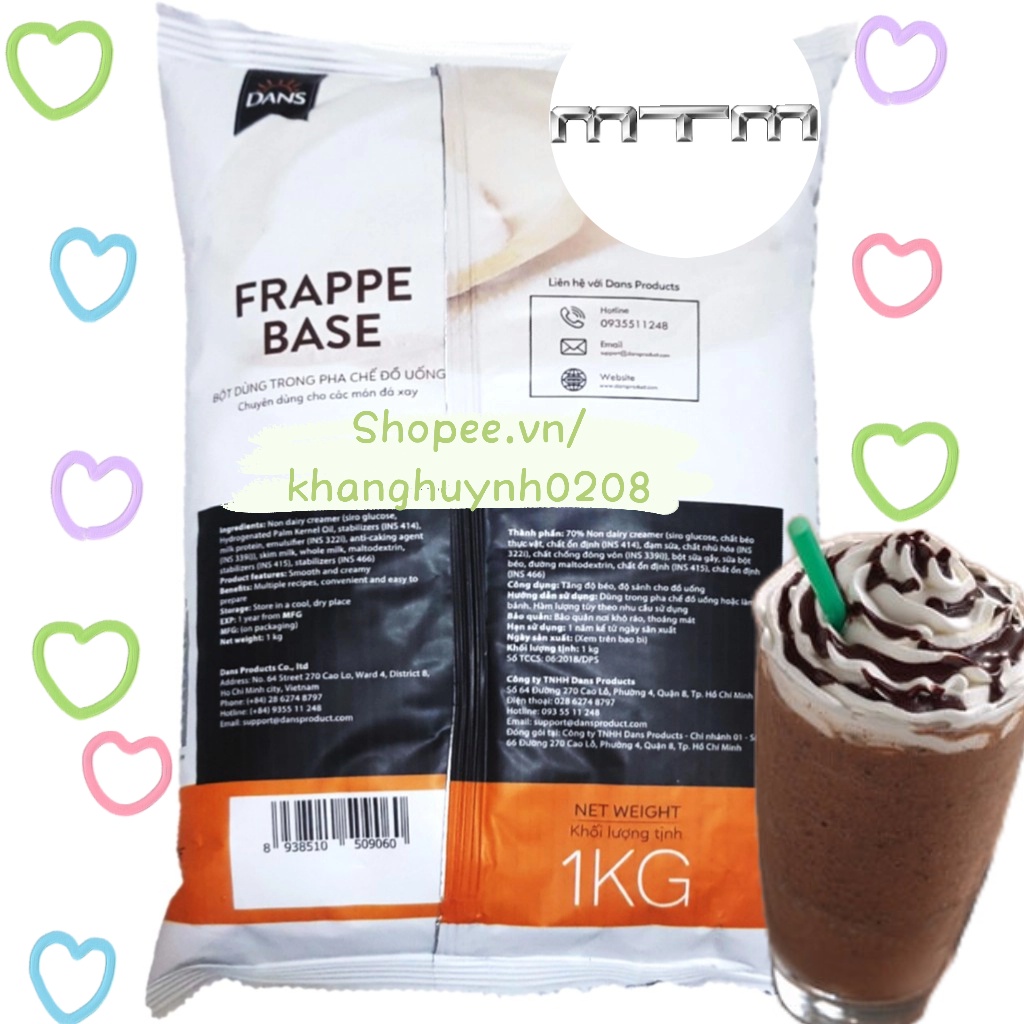 Bột Frappe Dans chóng tách nước 1kg