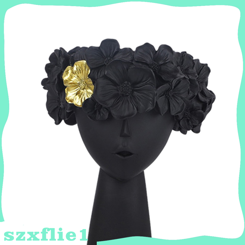 [🔥Hot Sale🔥] Women Head Shape Flower Vase Planter Pot Office TV Shelf Photo Prop Decor