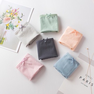 Quần Lót Nữ Cotton Basic Cạp Nơ 012