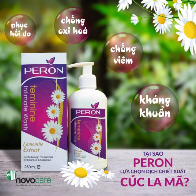 Dung dịch vệ sinh phụ nữ peron- thành phần cúc la mã (thổ nhĩ Kỳ)