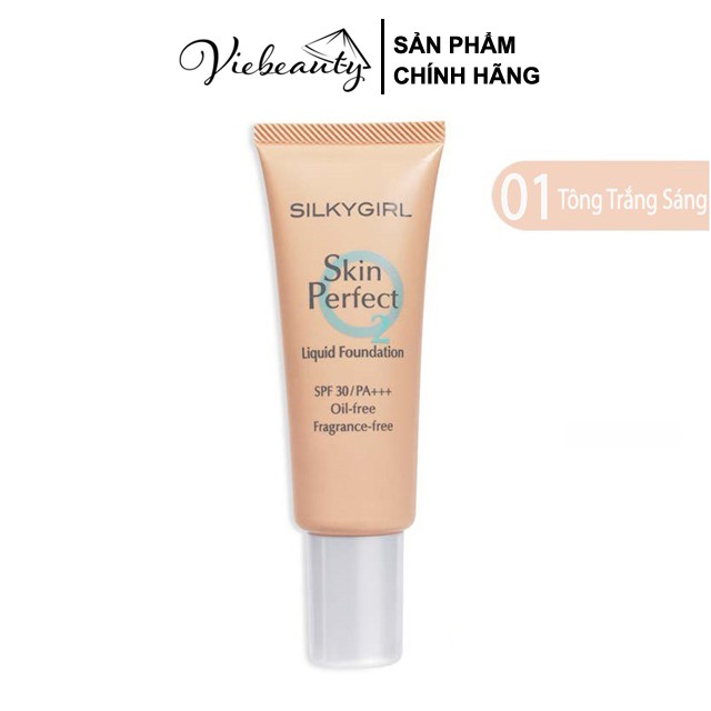 Kem Nền Dạng Lỏng Silkygirl Skin Perfect Liquid Foundation SPF30/PA+++ 25ml - Khongcoson