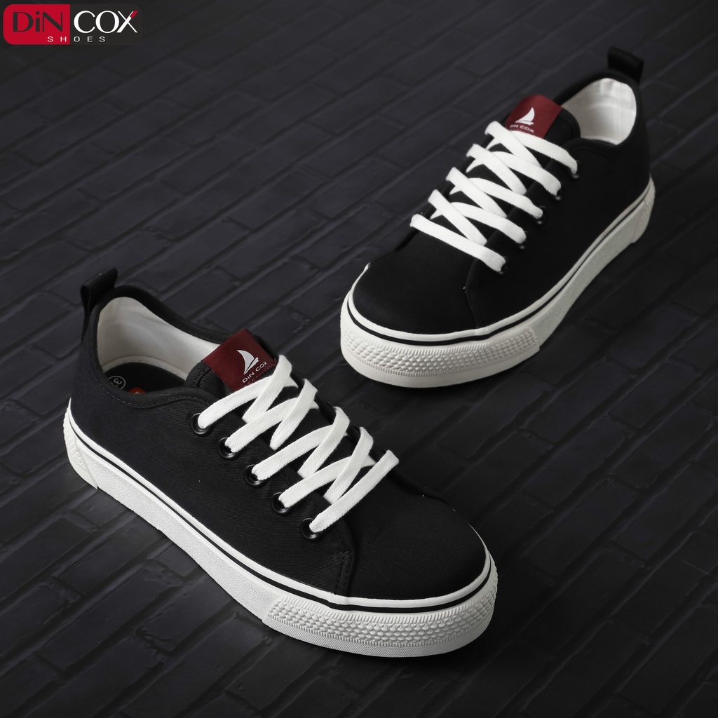 Giày Sneaker Vải Nữ DINCOX C46 Thanh Lịch Black