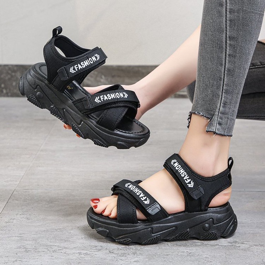 (S115) Sandal nữ đế bánh mì 5 phân quai chéo FASHION (mã M3)