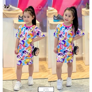 Đầm suông thun lạnh bé gái