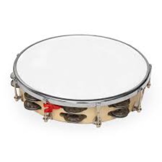 Trống lắc tay, tambourine, lục lạc gõ bo vành gỗ đường kính 26cm