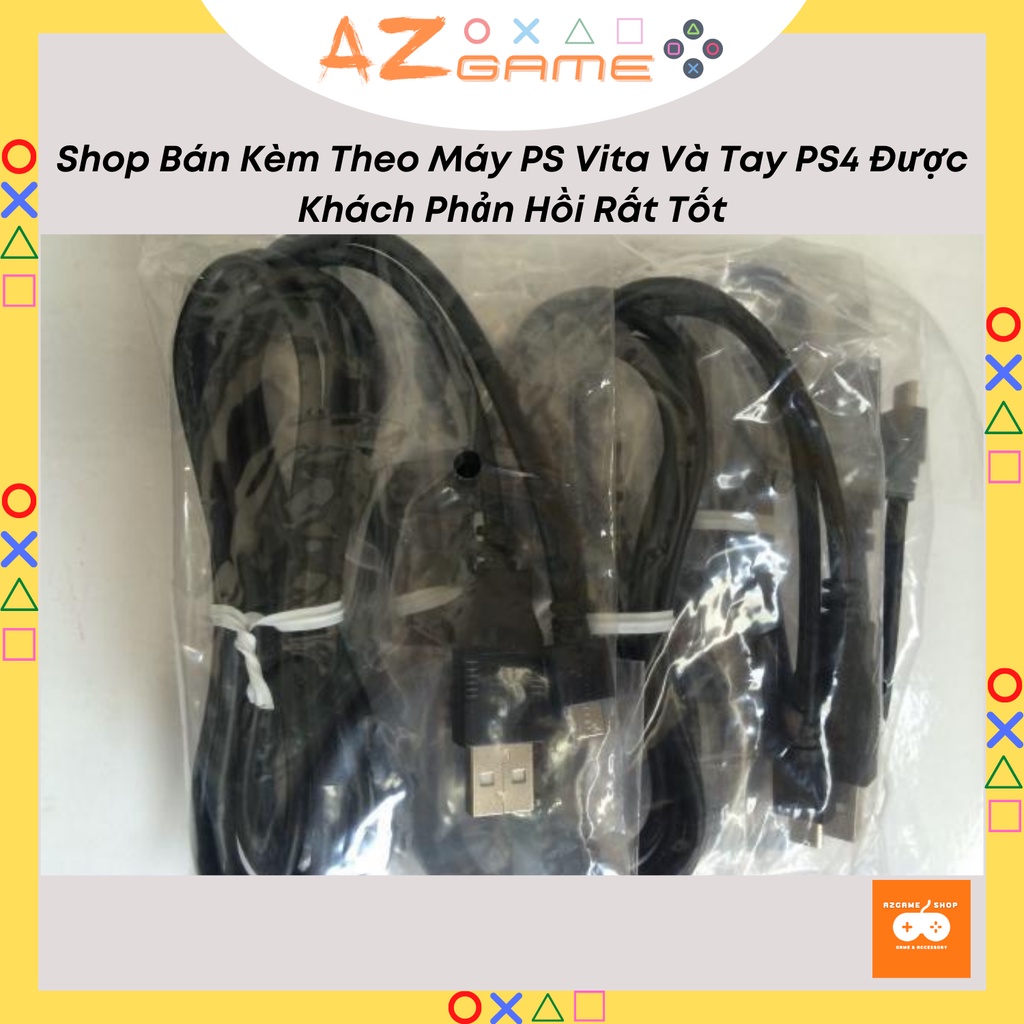 Dây Cáp Sạc USB Tay Cầm PS4, PS Vita 2000 Dây Cao Cấp Loại 1