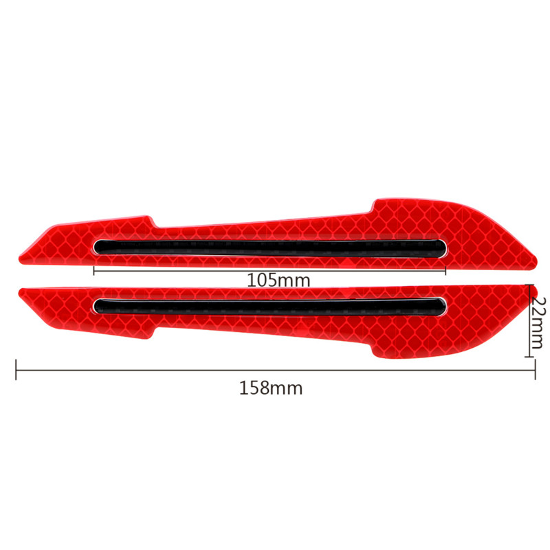 Set 2 miếng dán phản quang cảnh báo an toàn cho kính chiếu hậu xe hơi