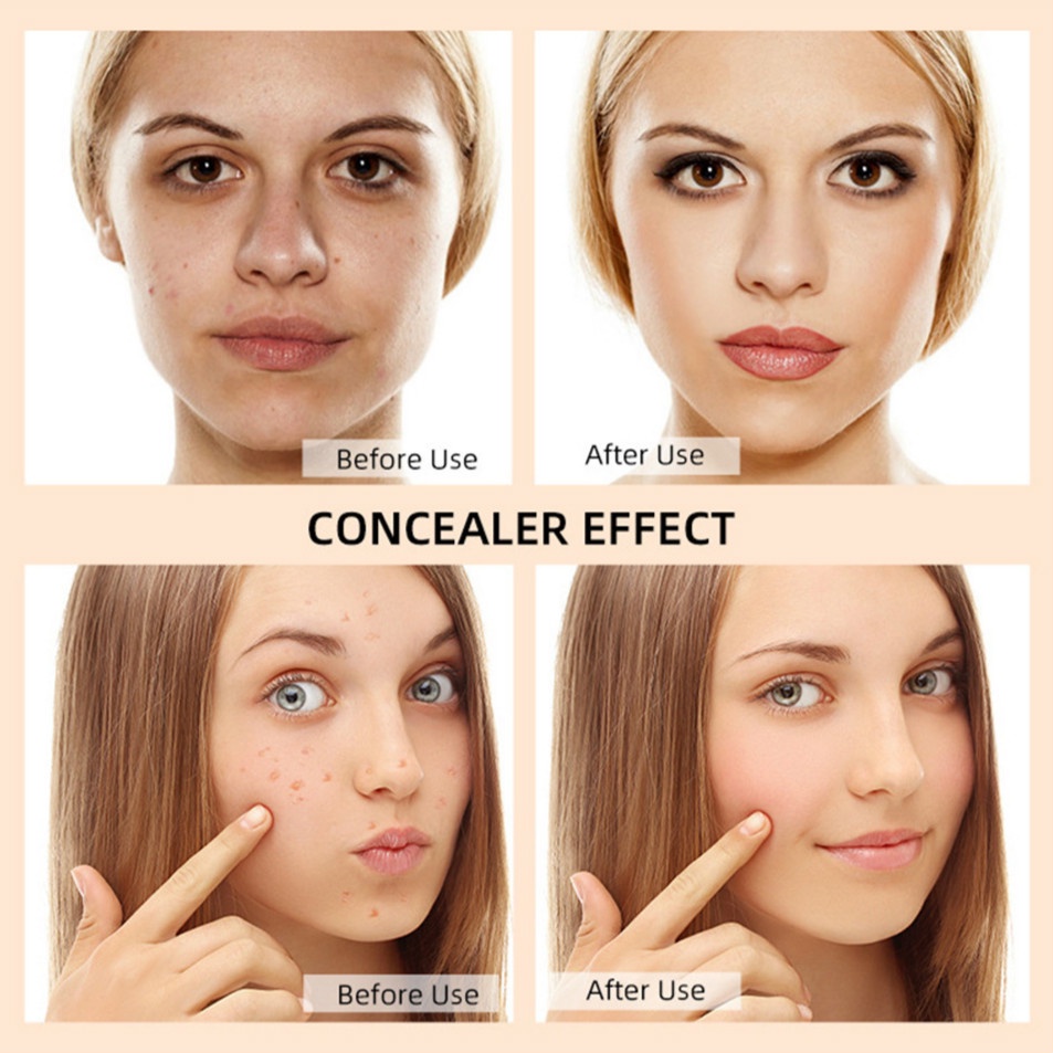 [Hàng mới về] Kem nền che khuyết điểm HANDAIYAN che phủ tàn nhang quầng thâm hiệu quả dành cho trang điểm