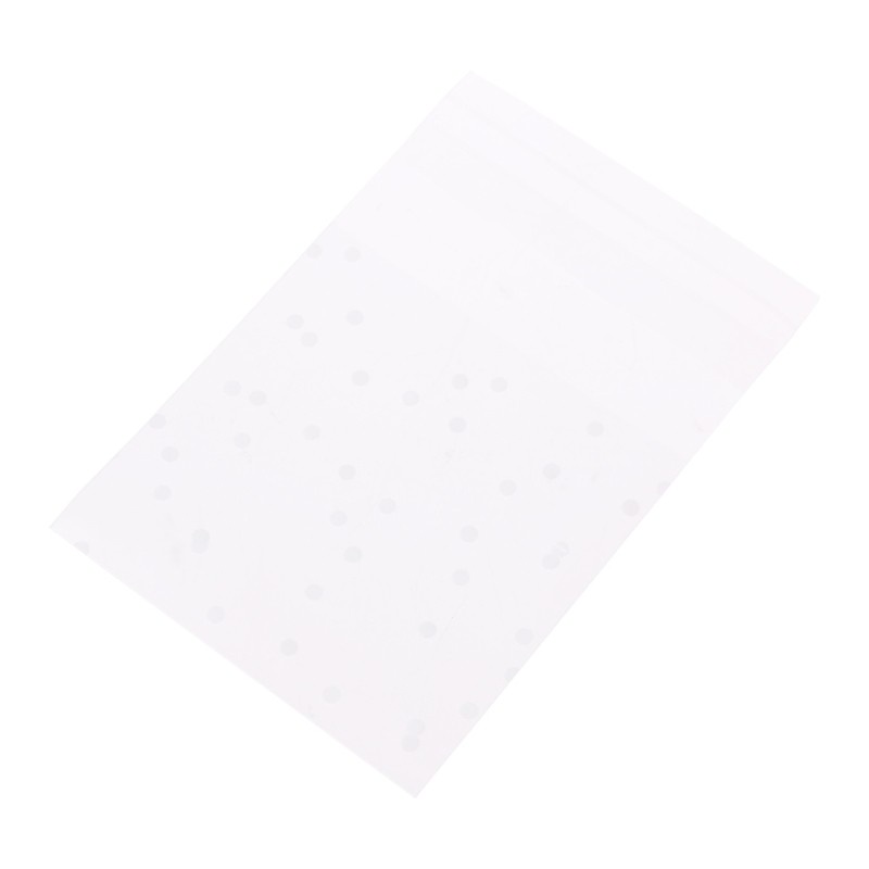 Set 100 Túi Nhựa Đựng Bánh Kẹo Có Keo Dán Phong Cách Giáng Sinh