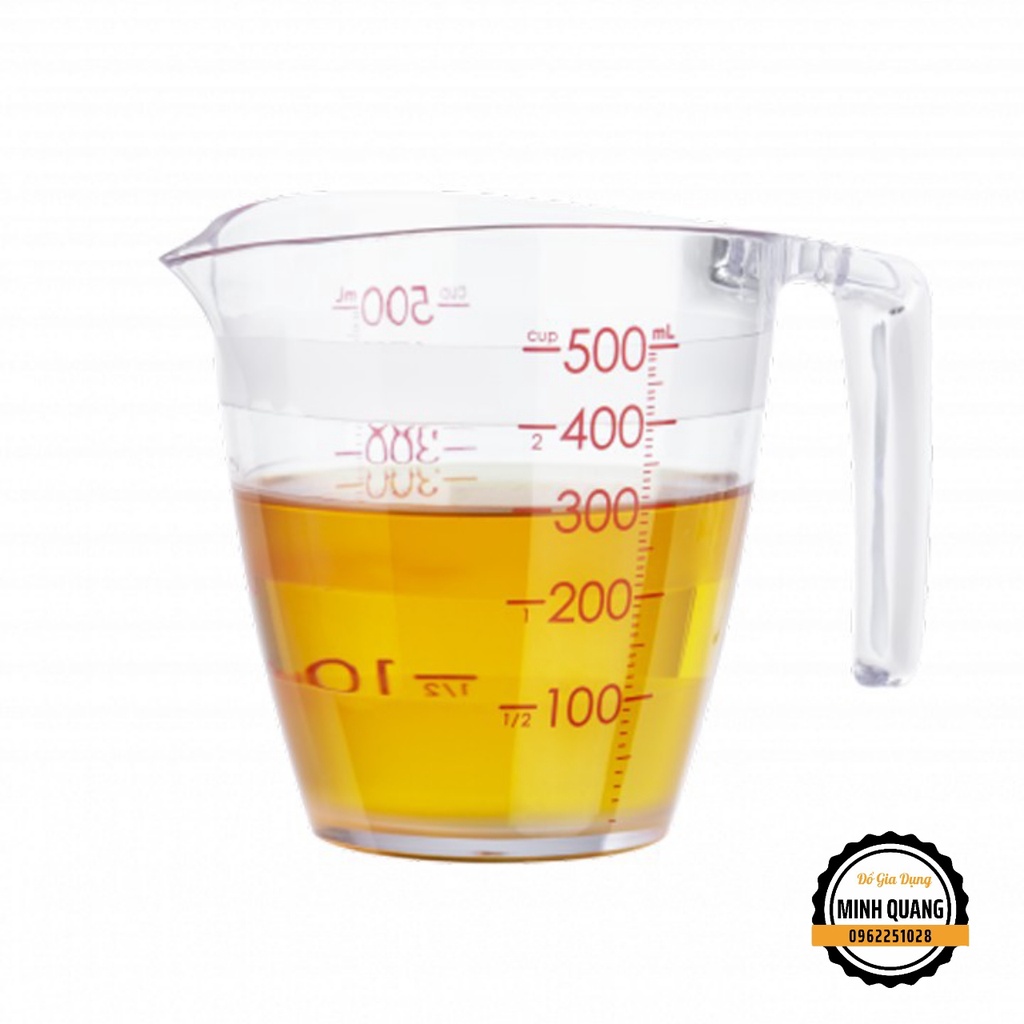 Cốc Đong ML Nhựa Định Lượng 200ml- 500ml Yoko Inochi, Cốc Chia Vạch ML Dụng Cụ Đo Lường Nhà Bếp Thông Minh
