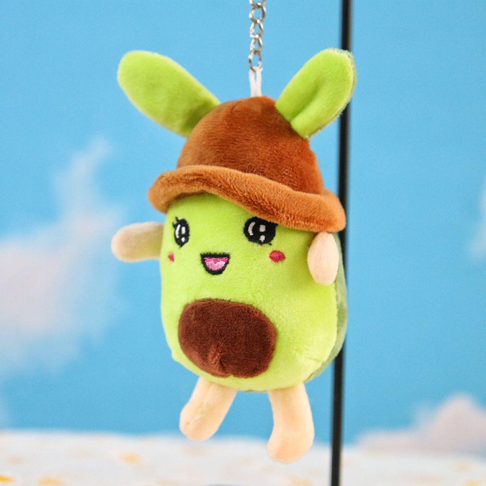 LANFY Móc Khóa Quả Bơ Hoạt Hình Nhồi Bông Đáng Yêu