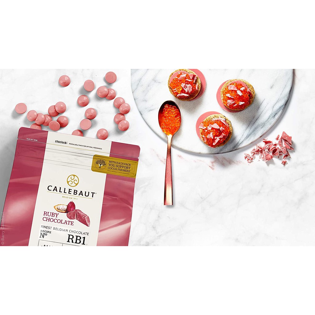 Socola Ruby CALLEBAUT 100gr &amp; 200gr