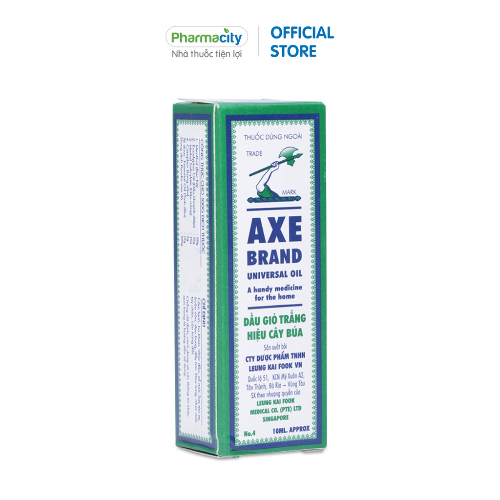 Dầu Axe Brand trắng hiệu Cây Búa 10ml (Hộp 1 chai)