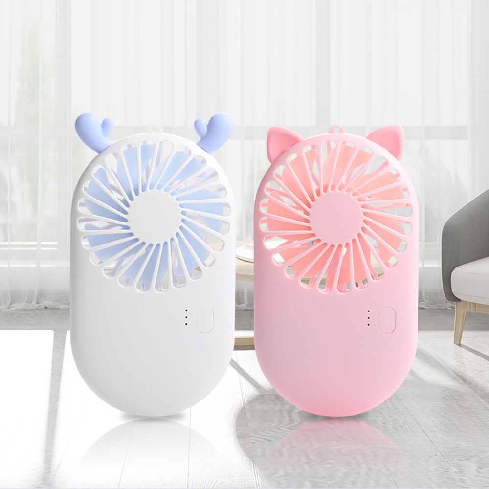 Quạt cầm tay Mini Summer Fan siêu dễ thương với 3 chế độ gió tích hợp pin 800mAh