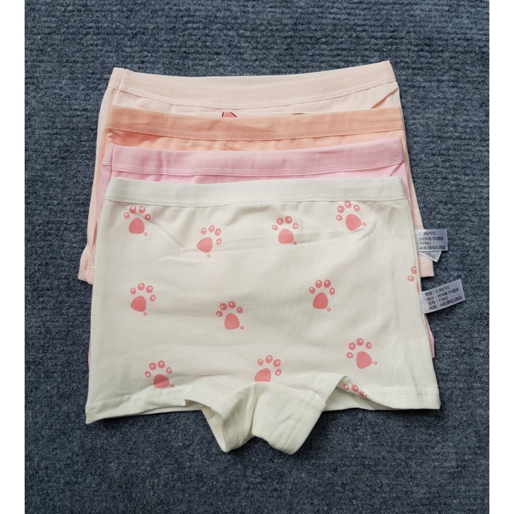 Combo 4 quần chip bé gái loại tốt 9-35kg quần chip đùi động vật cho bé gái dễ thương C004