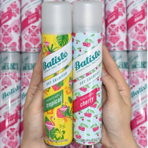 Dầu Gội Khô Batiste Dry Shampoo Fullsize (200ml)