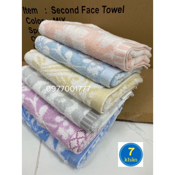 Khăn mặt XUẤT NHẬT or XUẤT HÀN 100% cotton 34x80cm - Nhiều mẫu