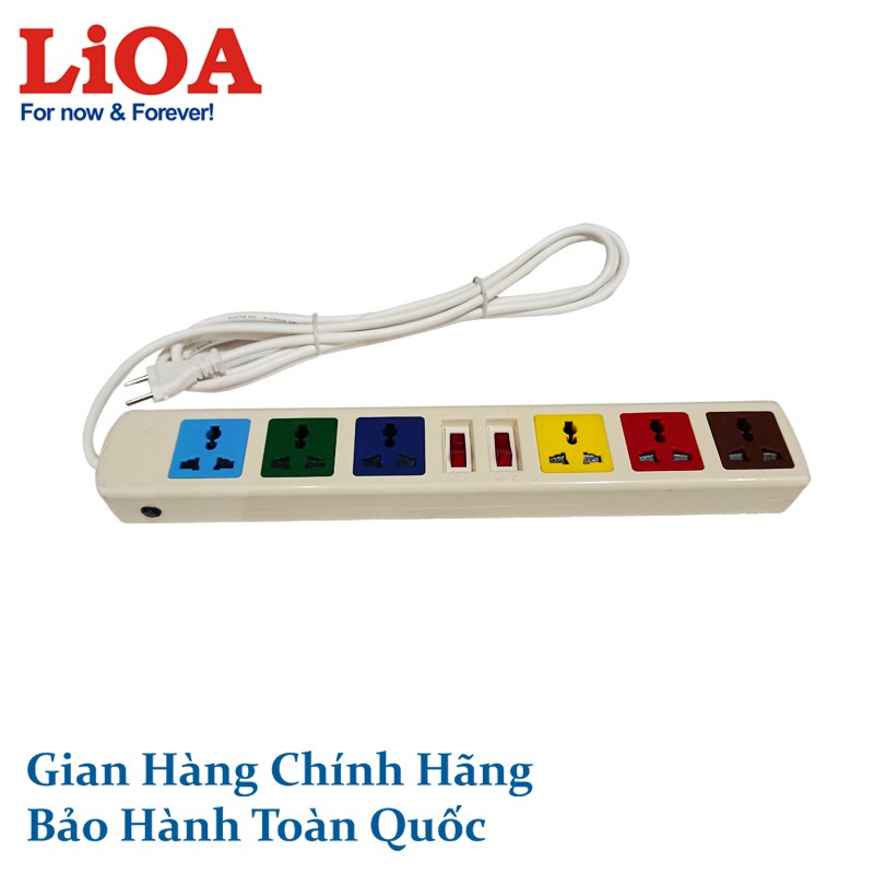 Ổ cắm điện ba chấu ⚡⚡1 đổi 1⚡⚡ kéo dài 3 mét/5 mét có công tắc bảo vệ quá tải dùng cho các loại đầu phích cắm tiện lợi