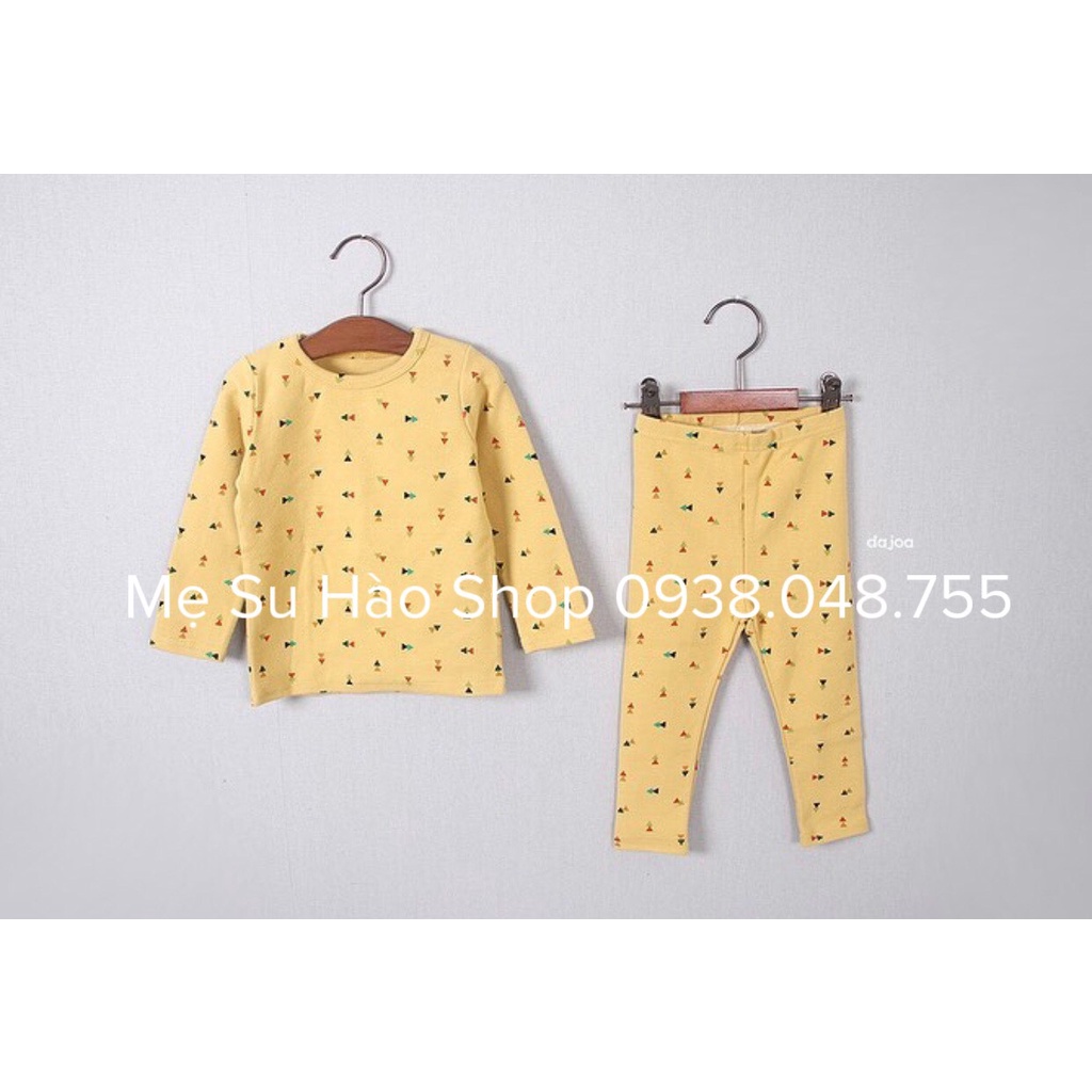 BỘ DÀI TAY TRẺ EM HÃNG DAJOA HÀN QUỐC MẪU HỌA TIẾC TAM GIÁC RẤT XINH