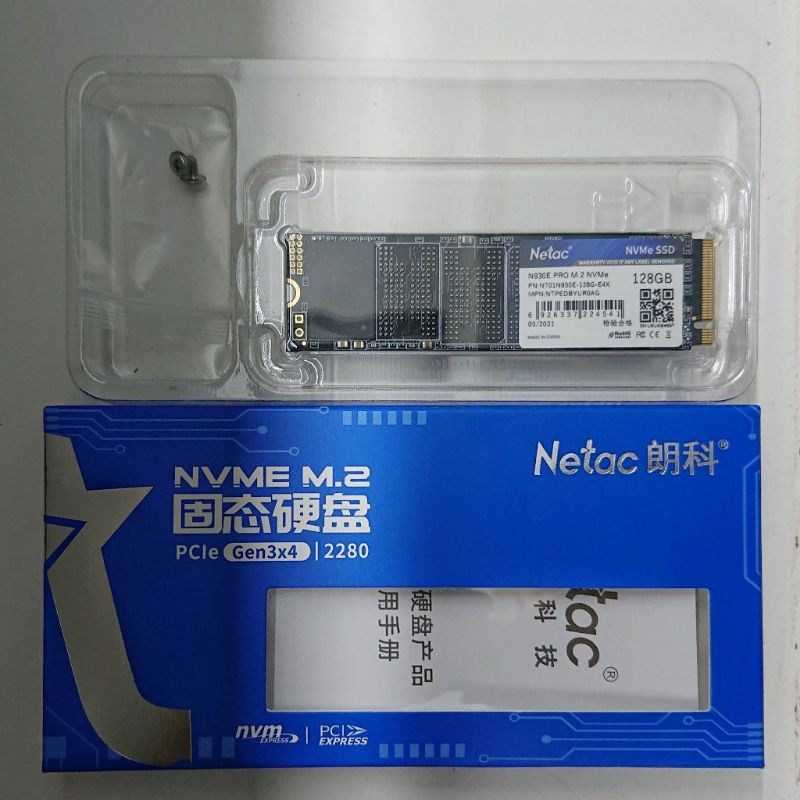 Ổ cứng SSD M2 NVMe Netac N930E PRO 128Gb 256Gb 512Gb M.2 2280 PCIe chính hãng