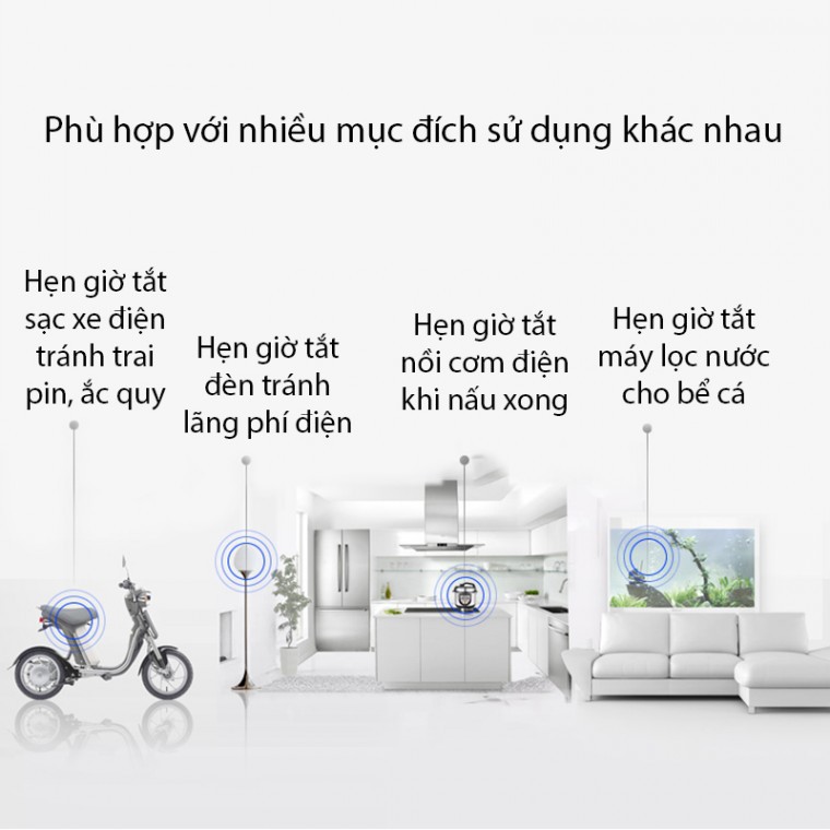 Ổ cắm hẹn giờ cơ Điện Quang ĐQ ESK 06( Điều chỉnh cơ, 1 lỗ - 3 chấu )