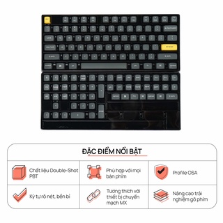 Nút bàn phím Keycap PBT Double Shot-OSA Profile