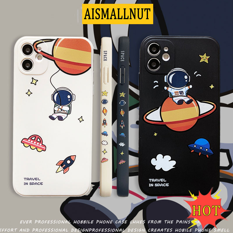 Ốp điện thoại dẻo chống rơi in hình phi hành gia cho Iphone7 8 Plus X Xs Xr Xsmax 11 12 Pro Max | BigBuy360 - bigbuy360.vn