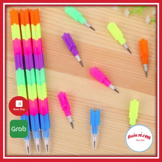 Bút chì khúc xếp hình nhiều màu sắc tiện dụng 01078 Buôn Rẻ