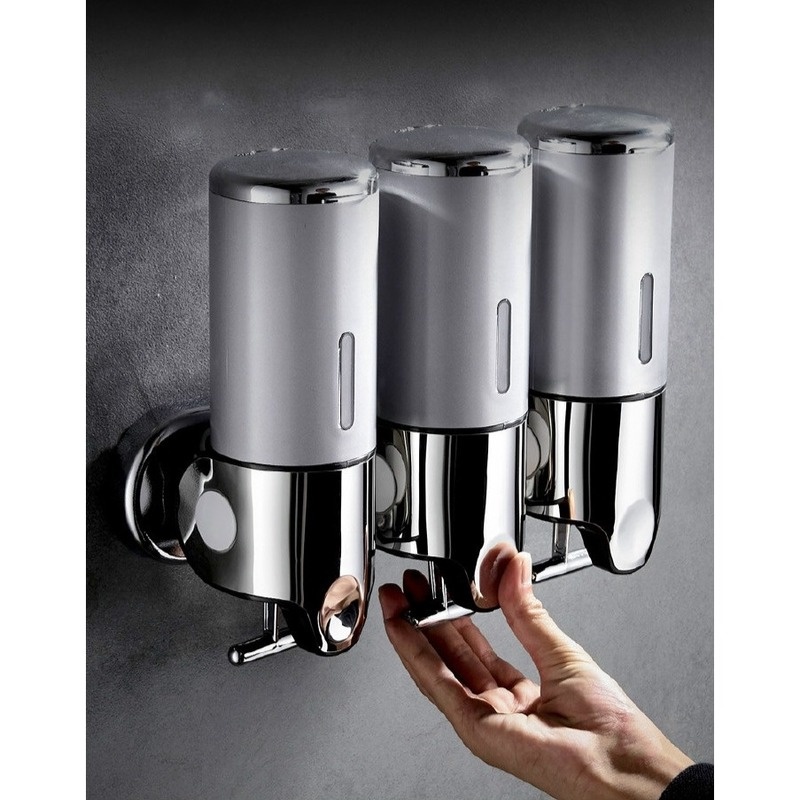 Hộp Đựng Xà Phòng/Dầu Gội/Sữa Tắm/Dưỡng Thể 3 Trong 1 Gắn Tường Tiện Dụng Cho Phòng Tắm