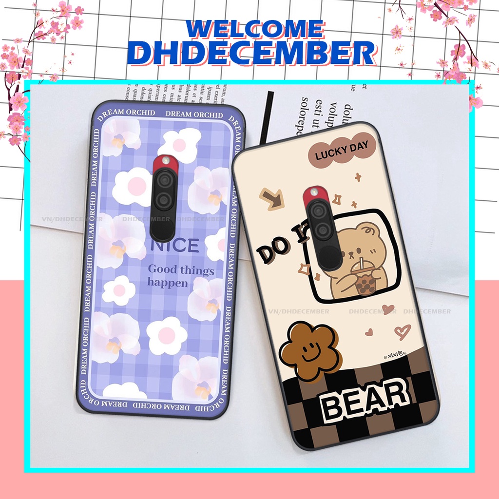 Ốp lưng Xiaomi REDMI 8 in hình gấu K@ws, gấu nâu, dor@emon RẺ- ĐẸP- BỀN