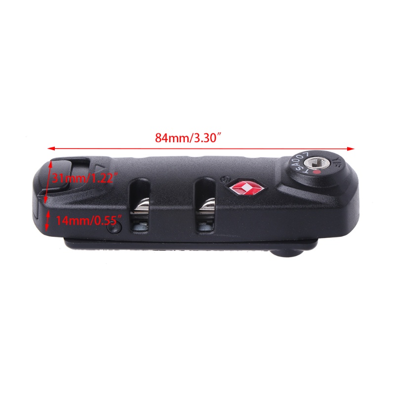 Ổ Khóa Hành Lý 3 Số seng TSA