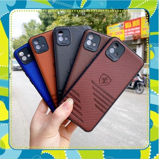Realme c20 - c11 2021 ốp lưng realme c20 - c11 2021 dẻo giả da nhiều màu họa tiết vân vải