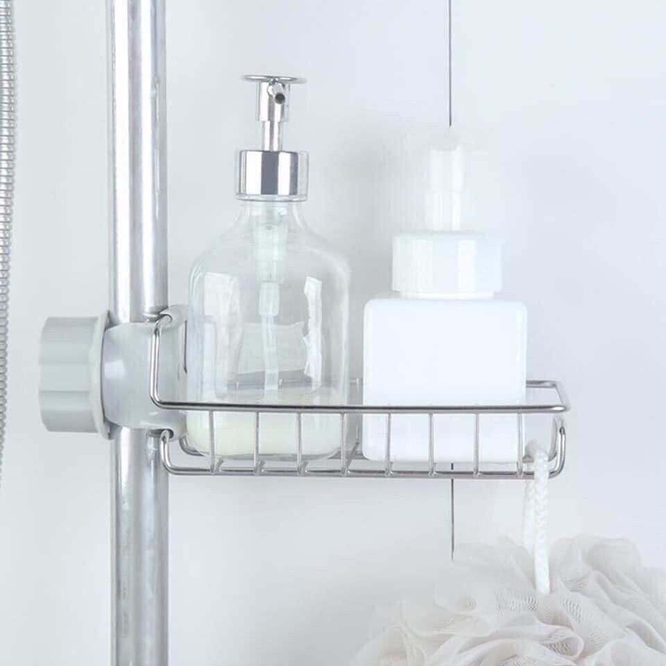 Giá Để Đồ Inox Cài Cạnh Vòi Nước Rửa Bát Tiện Ích