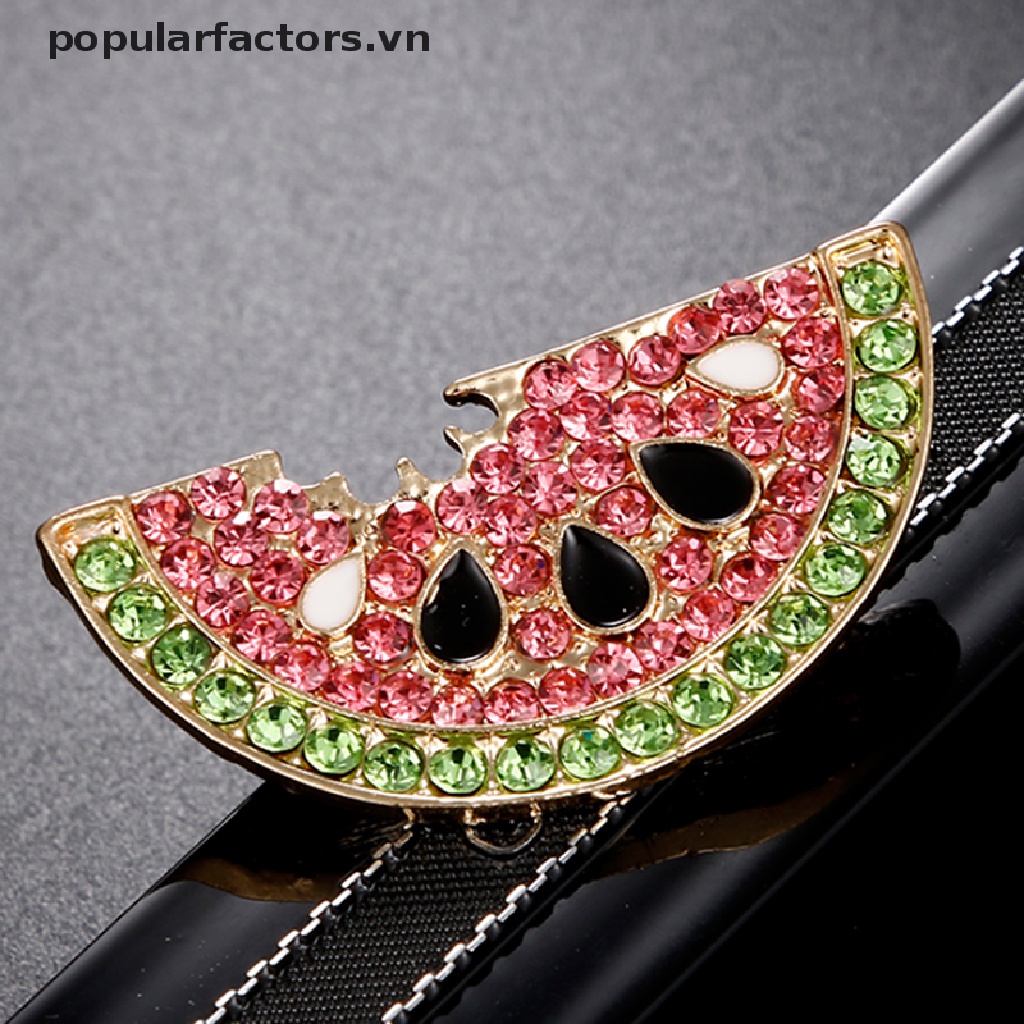 Ghim Cài Áo Hình Dưa Hấu Đính Pha Lê Thời Trang