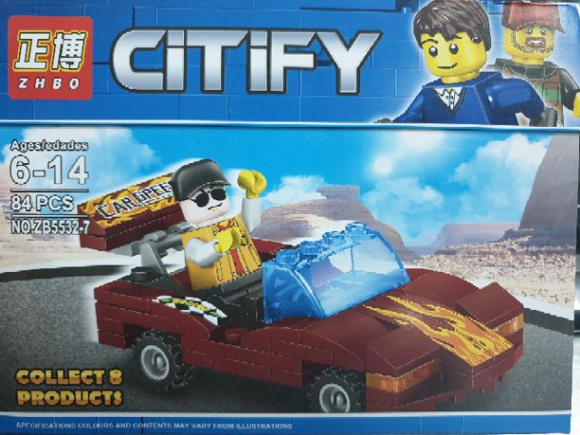 Lego zhbo 5532 city thành phố xây dựng xe đua máy bay tàu thủy công nông tải lắp ráp thông minh