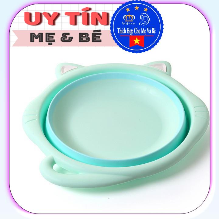thau rửa mặt Gấp Gọn Hình Con Mèo Cho Bé Yêu - Sunflower