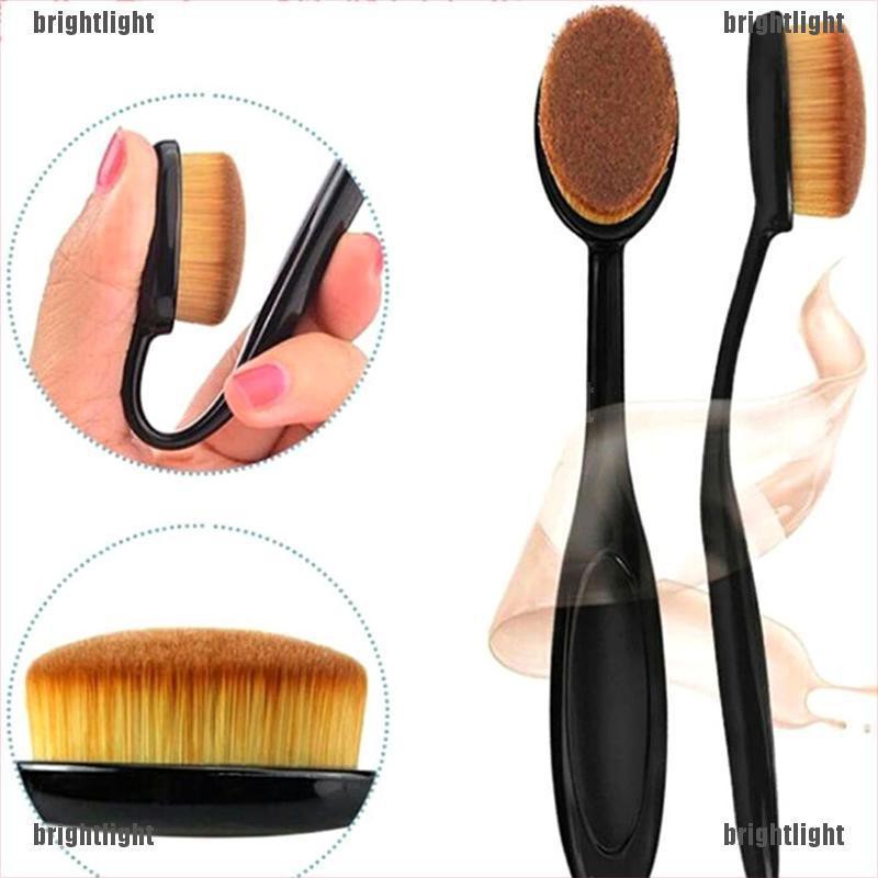 [Bright] 1Pc Cosmetic Makeup Face Powder Blusher Concealer Cream Foundation Brush Makeup [Light]