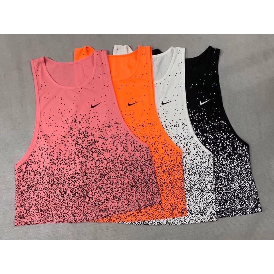 Tank top chấm bi tập Gym, áo tập gym, tập yoga cá tính đẹp - Congsport