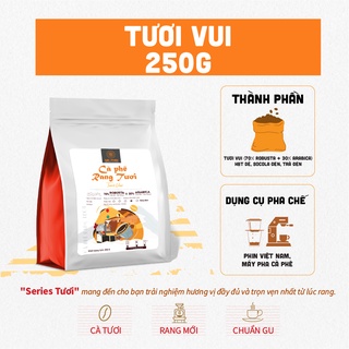 Cà phê rang tươi - tươi vui 250g - mr. phin coffee