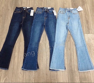 quần jeans loe 90p , quần ống pass