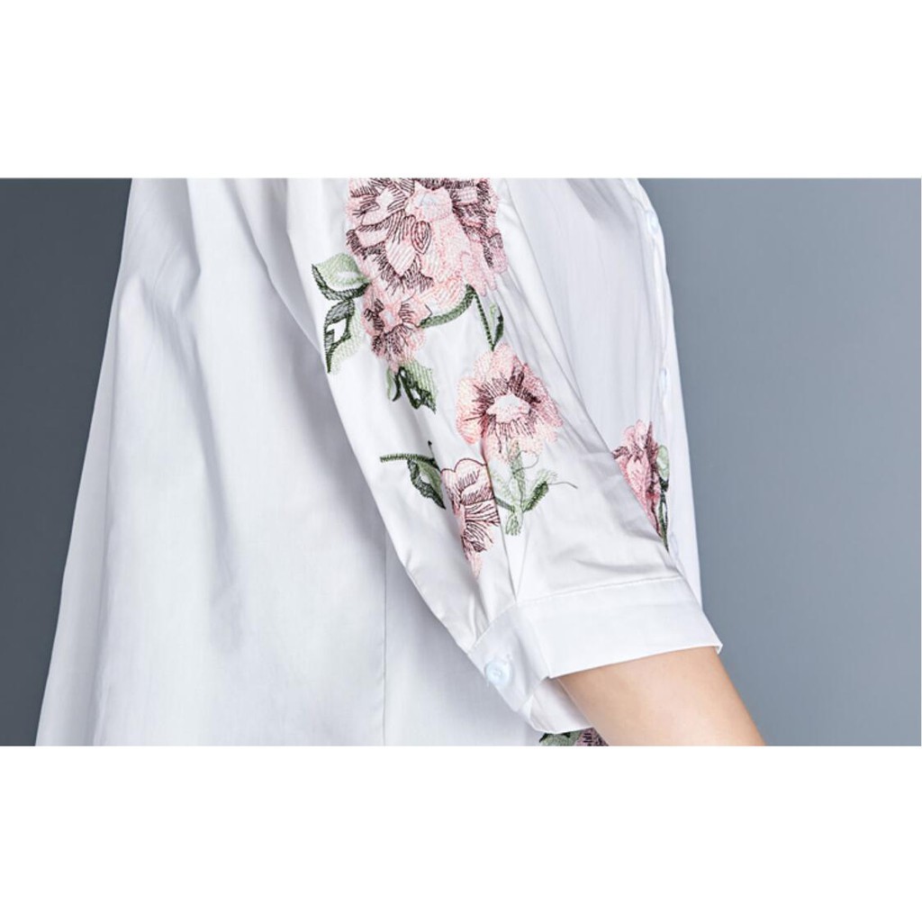 Áo thun nữ tay dài thêu hoạ tiết | BigBuy360 - bigbuy360.vn