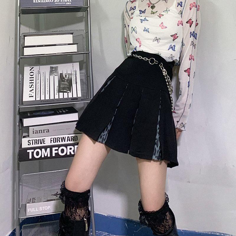 Chân váy xếp ly lưng cao dáng ôm họa tiết da báo thời trang cho nữ 2021 | BigBuy360 - bigbuy360.vn