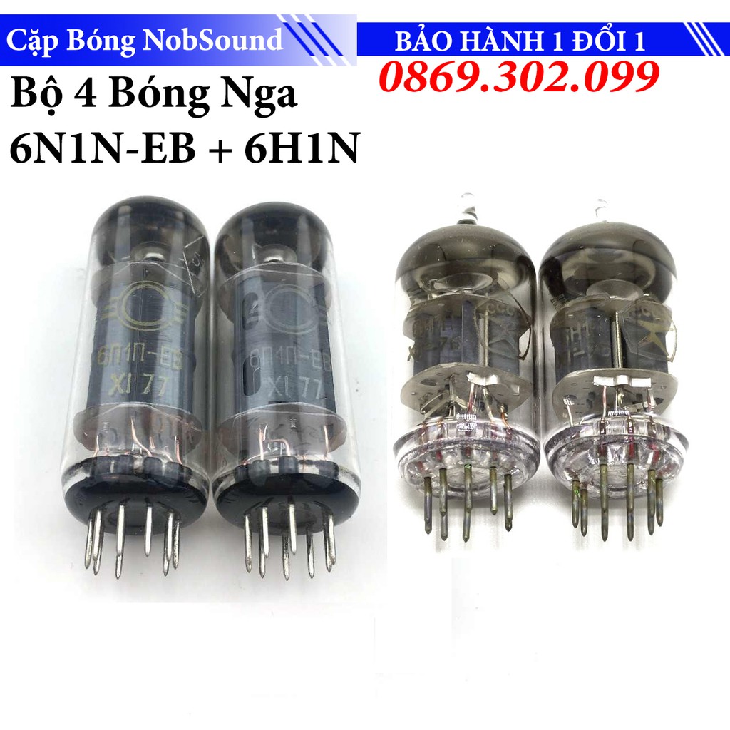 [Mã ELHACE giảm 4% đơn 300K] Bộ bóng Nga thay cho Ampli Nobsound MS10D, MS30D, MK1 2 3 : 6n1n-EB + 6H1n hoặc ECC85