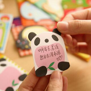 Giấy note hình thú.