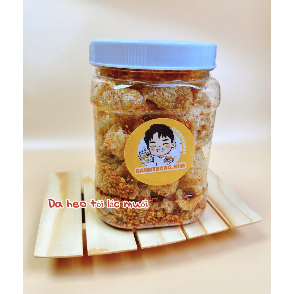 Da heo giòn tan lắc muối tỏi