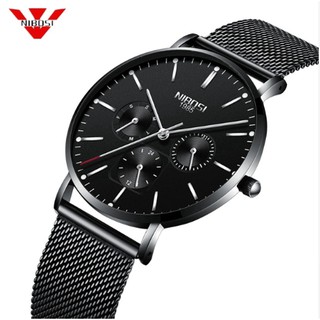 Đồng hồ nam dây lưới thép Niosi 2321N fullbox