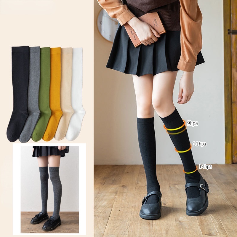 DUNEA Vớ Dài Qua Gối Phong Cách Nhật Bản Cho Nữ